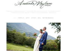 Tablet Screenshot of amandamaglione.com